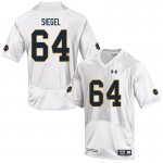 Notre Dame Fighting Irish Men's Max Siegel #64 White Under Armour Authentic Stitched College NCAA Football Jersey ZZH8199PU